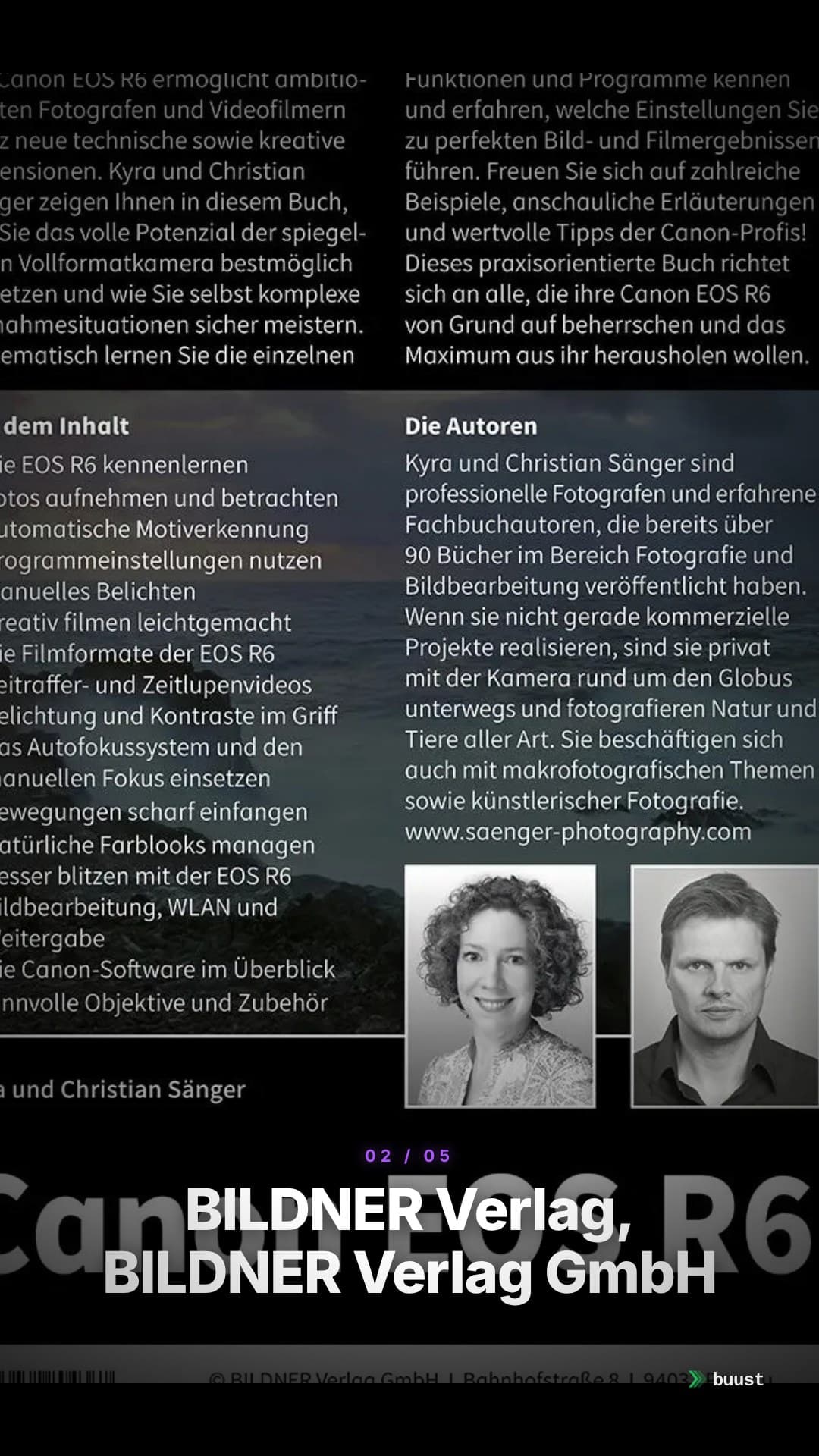 Sales video example for Canon EOS Kameras
