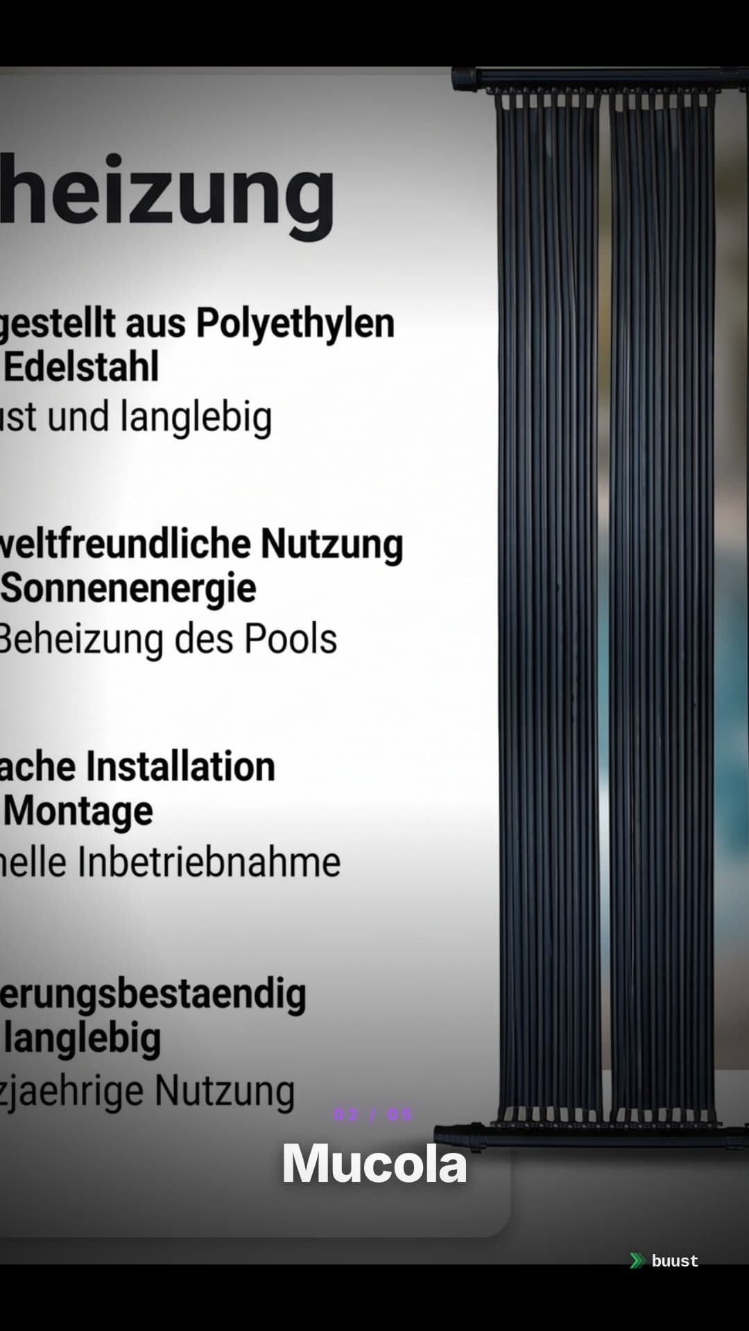 Sales video example for Aufstellpools
