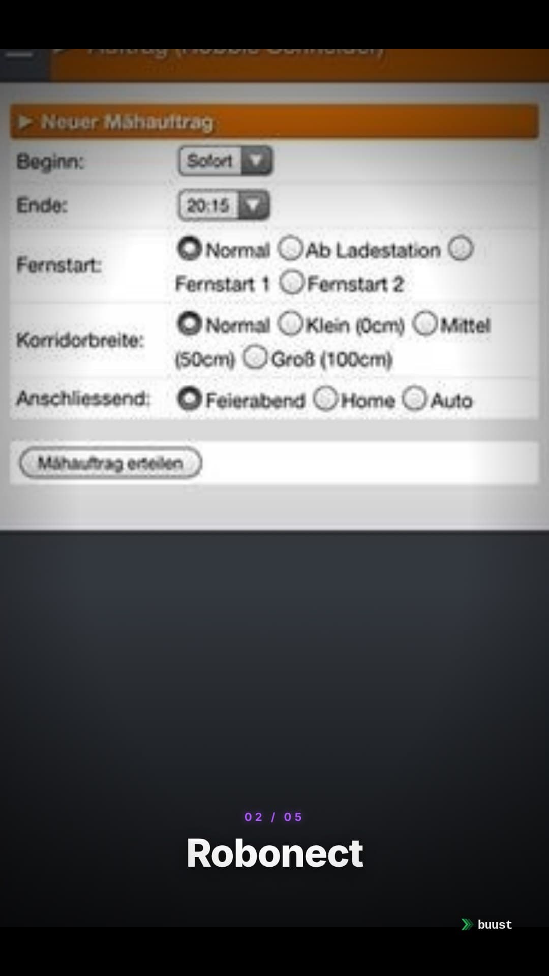 Sales video example for Mähroboter