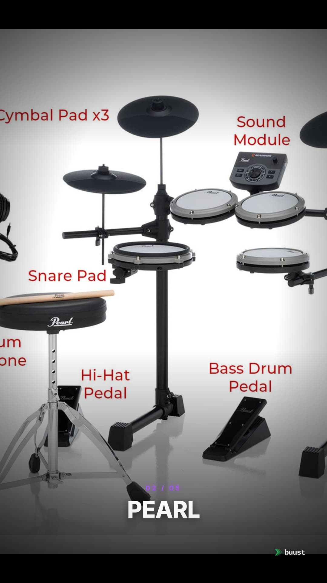 Sales video example for Schlagzeug-Sets