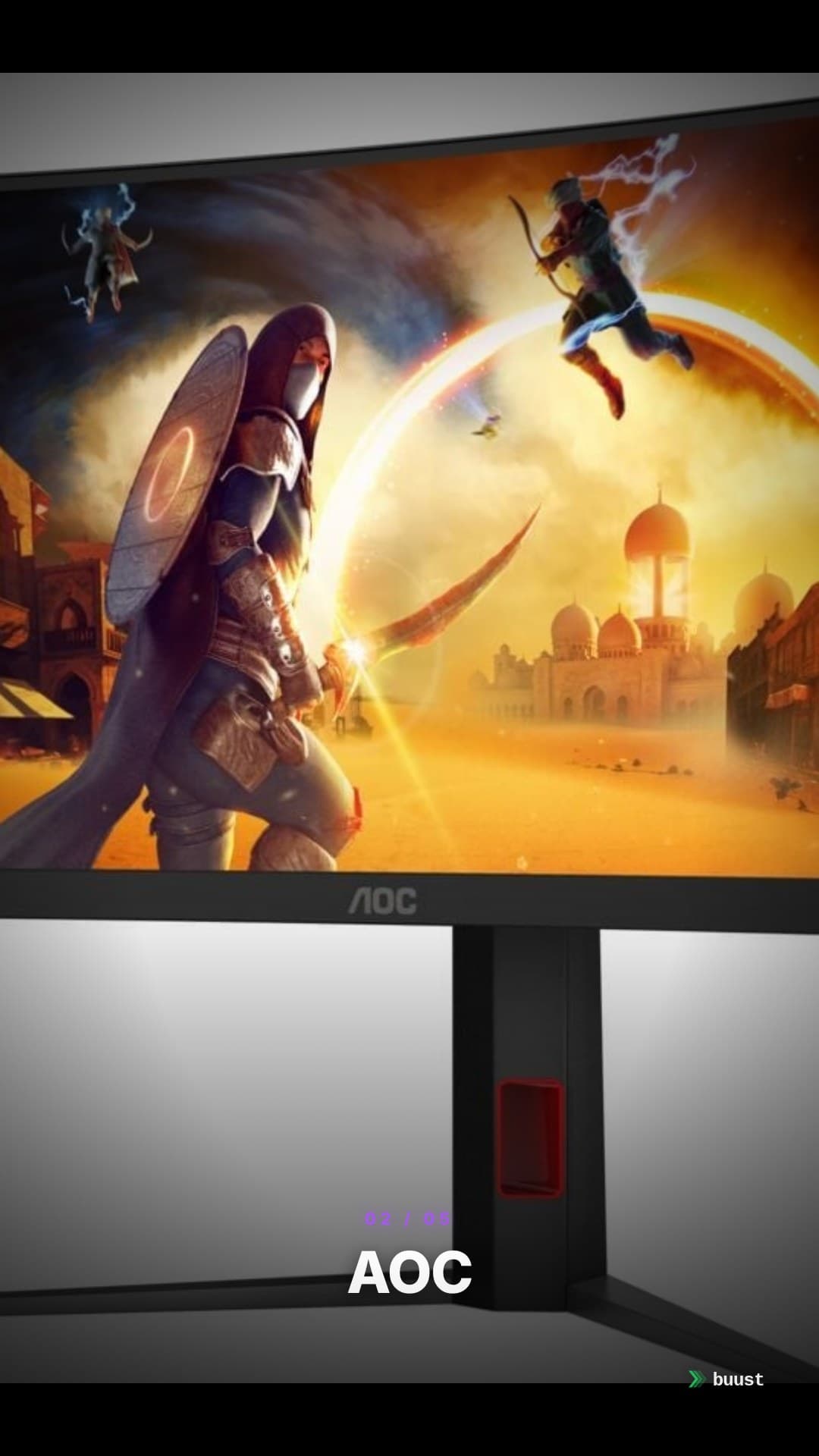 Sales video example for Curved-Monitore