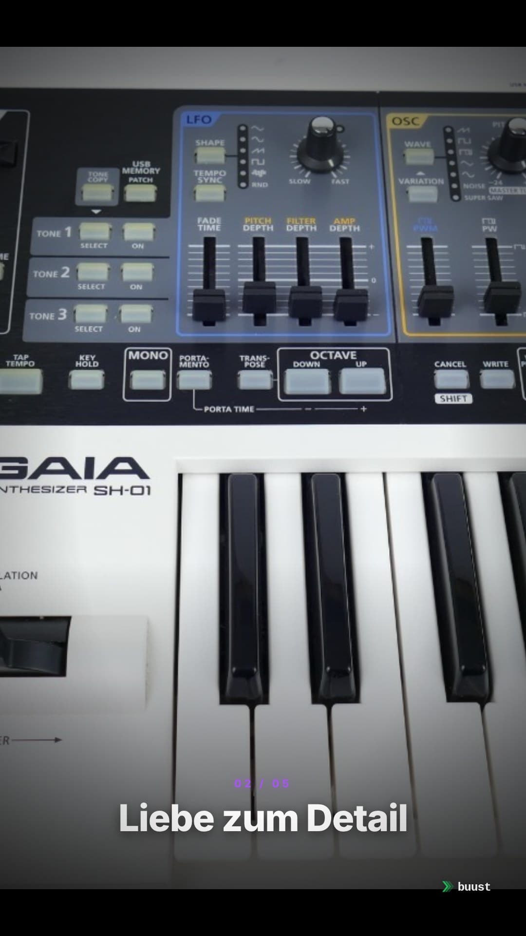Sales video example for Synthesizer