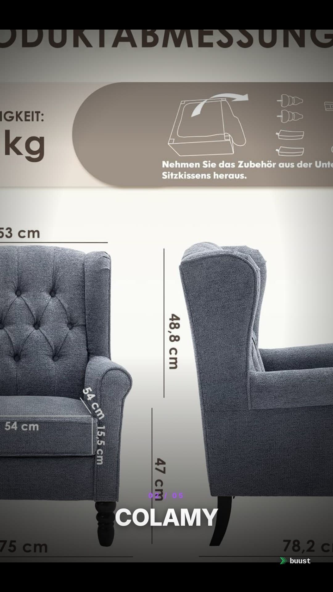 Verkaufsvideo-Beispiel für Vintage-Möbel