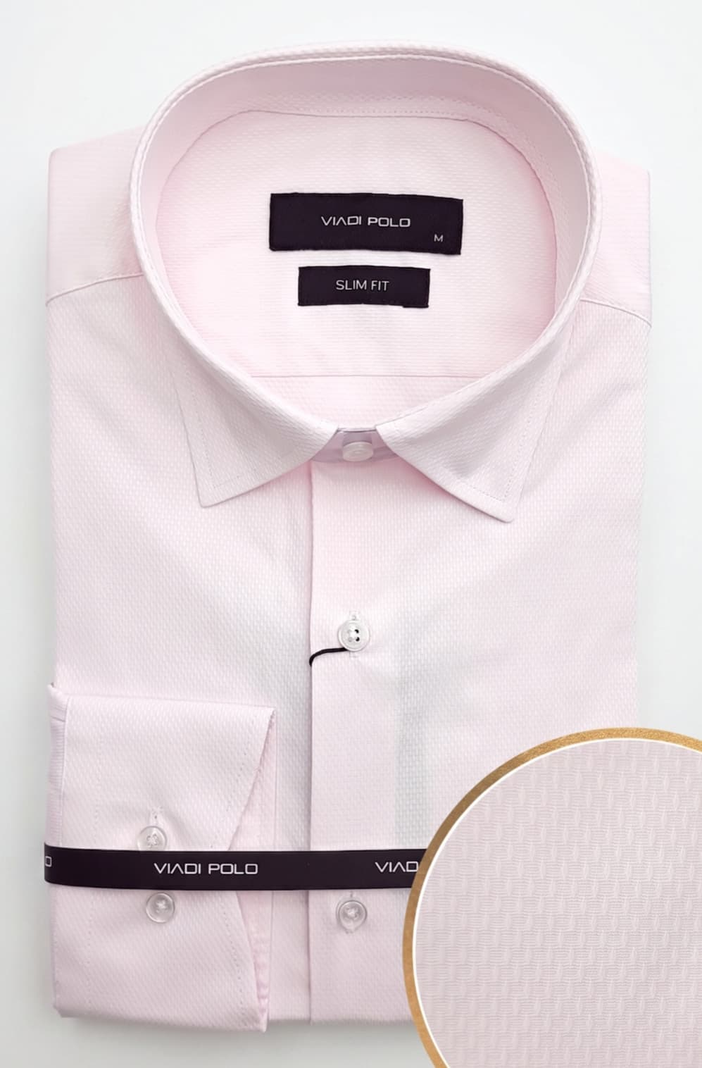 Herren Hemd SlimFit Kentkragen Dobby Struktur Langarm Baumwolle M-XXL