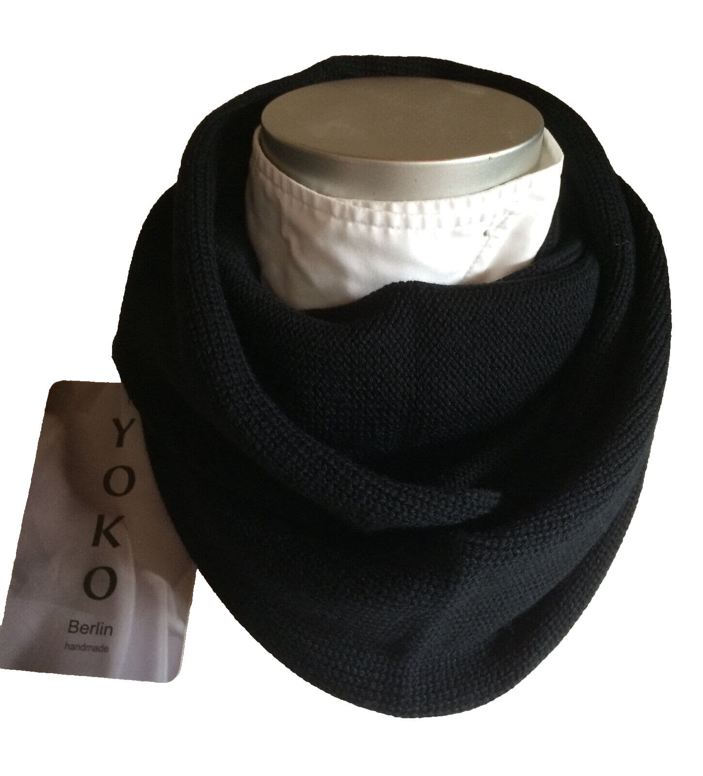 LOOP in SCHWARZ *Neu*LP*57,90 €* STRICK-RUND-SCHAL Reine Extra-Fein MERINO-WOLLE