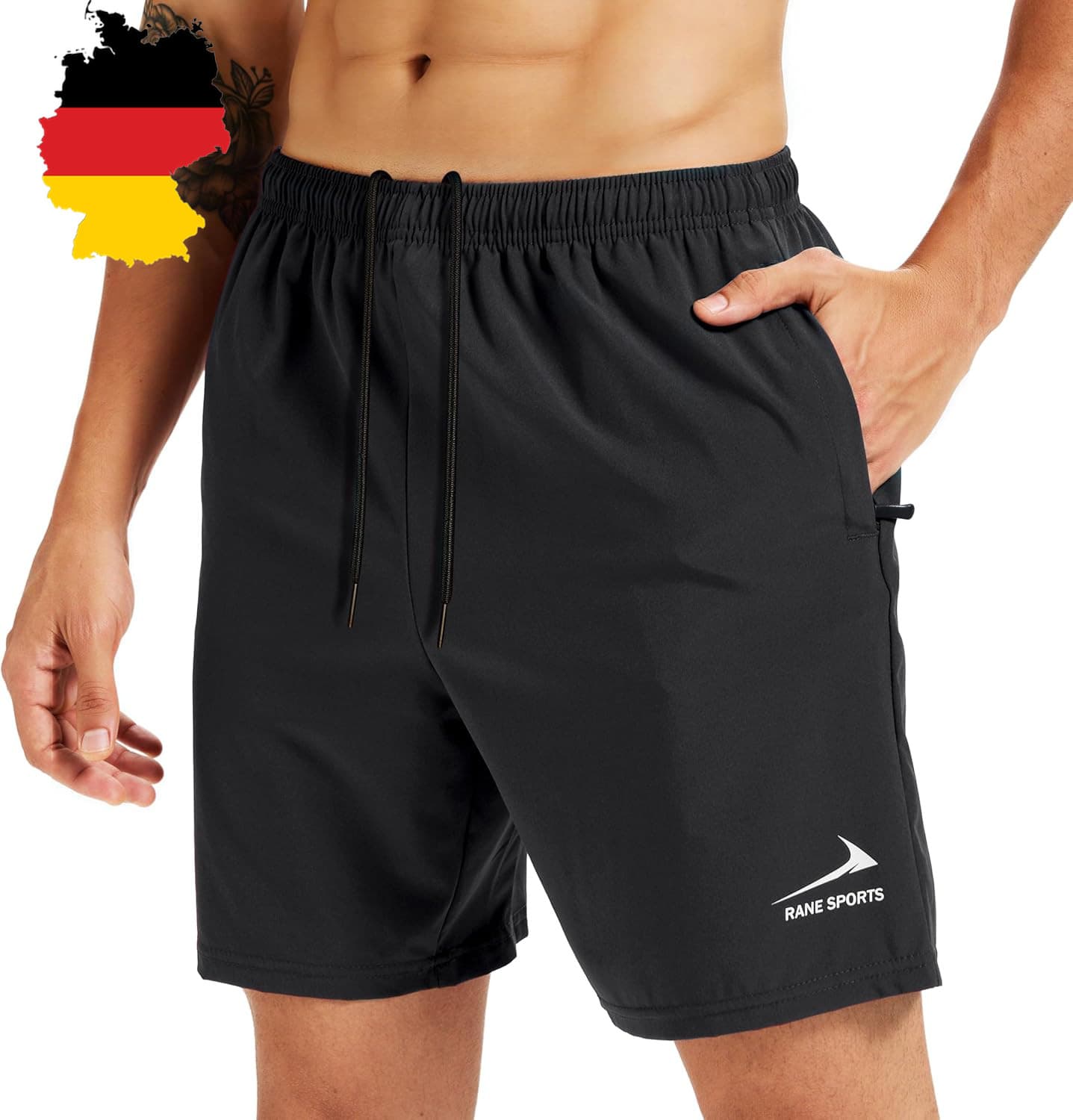 Herren Sportshorts atmungsaktiv leich DAS perfekt für laufen fitness outdoor