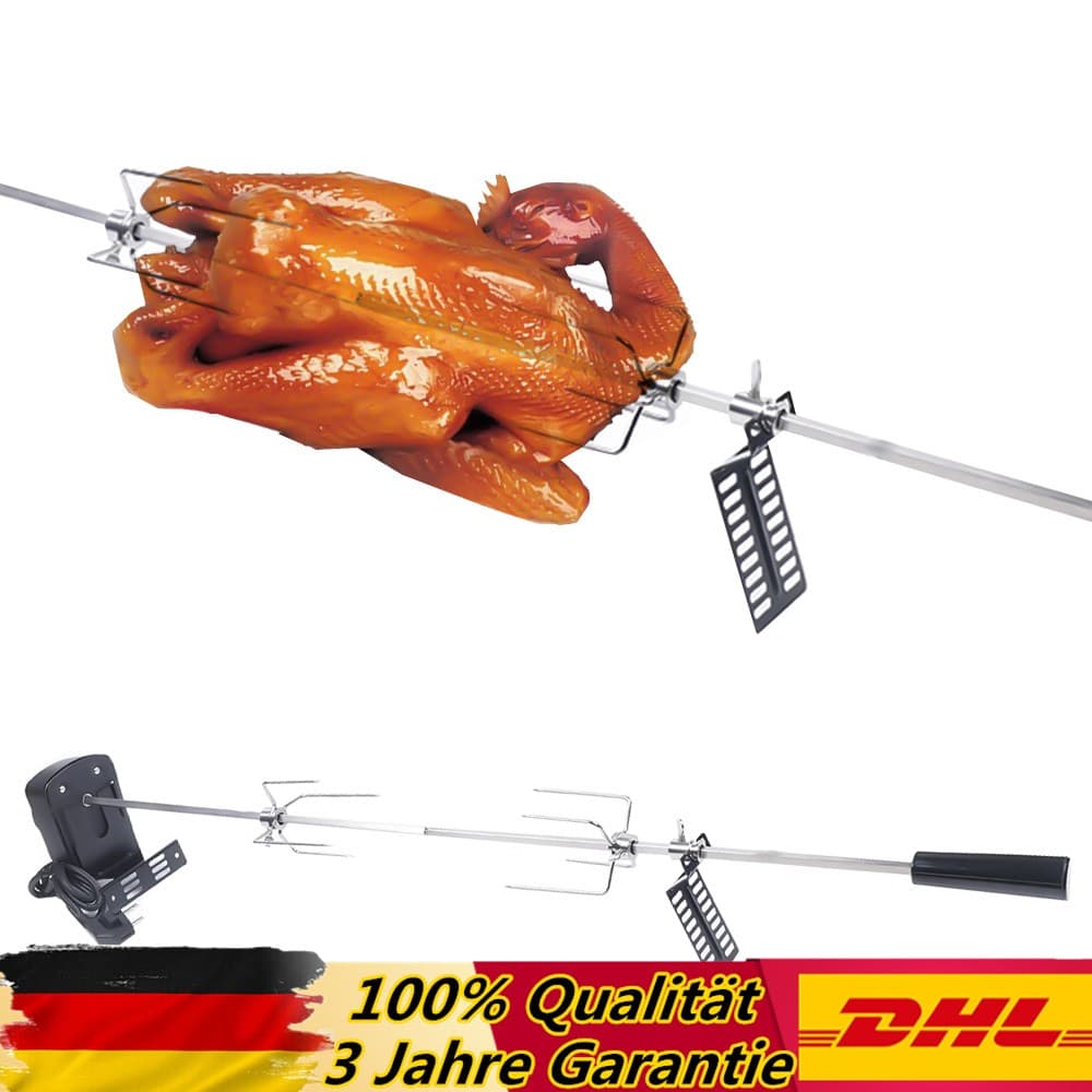 Edelsta BBQ Grillspieß Passend Für Weber Spirit Gasgrill Mit Motor Drehspieß Neu
