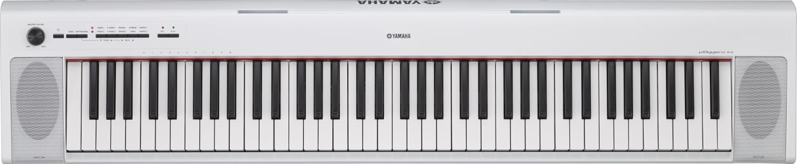 Yamaha Piaggero Keyboard NP32 Weiß Digital Piano mit 76 Graded Soft Touch Tasten