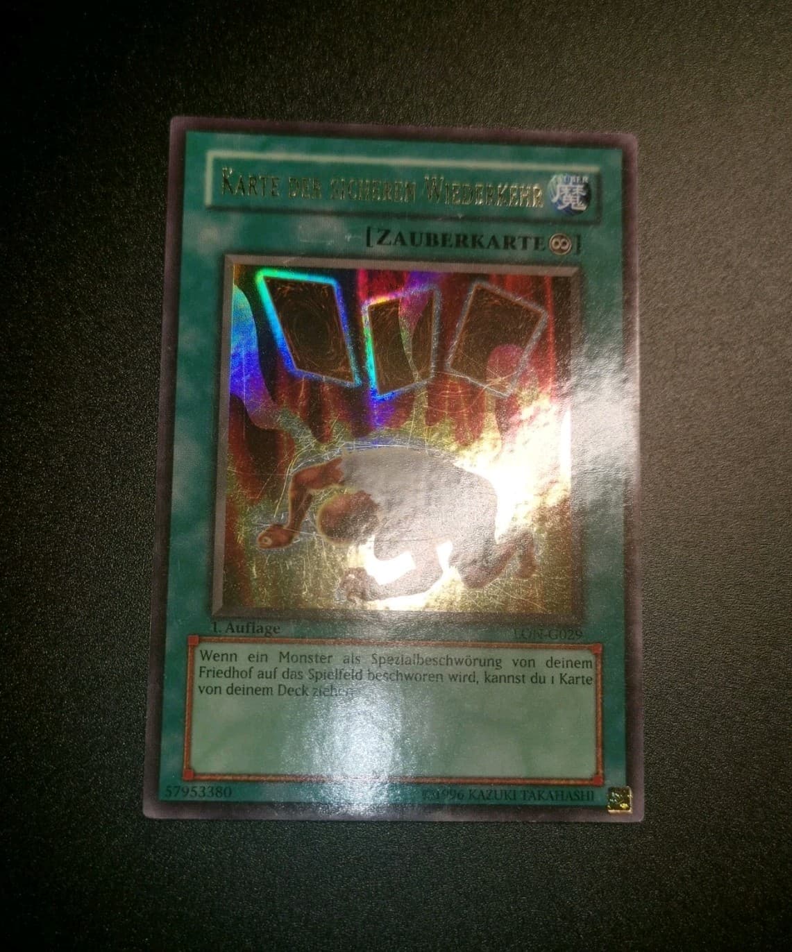 Yu-Gi-Oh! Karte der sicheren Wiederkehr - LON-G029 - Ultra Rare - 1. Auflage