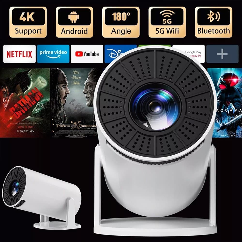 HDMI PRO Beamer 4K UHD Projektor Android LED WiFi USB Bluetooth Heimkino HY300