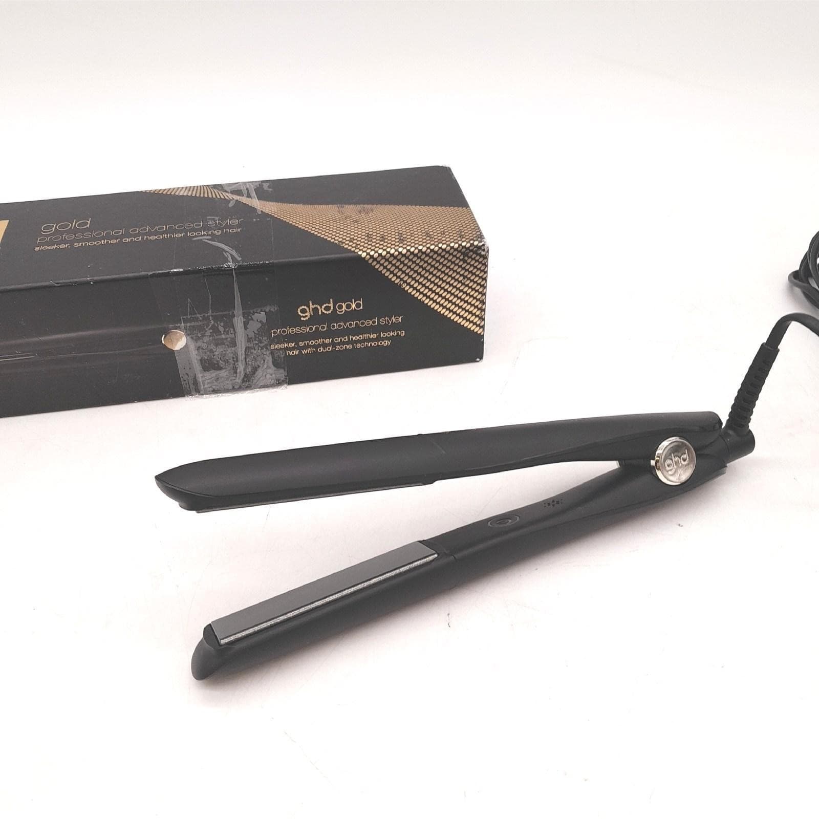 ghd Glätteisen Haarstyling Glätteisen Gold optimale Stylingtemperatur schwarz