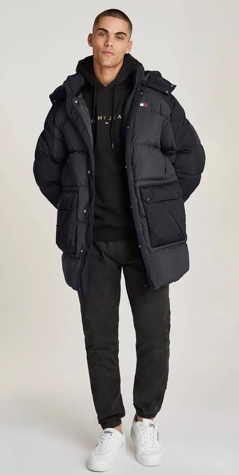 Tommy Jeans Herrenmantel Gr. M 300€ Daunenparka Winterjacke Jacke Herrenparka Pa