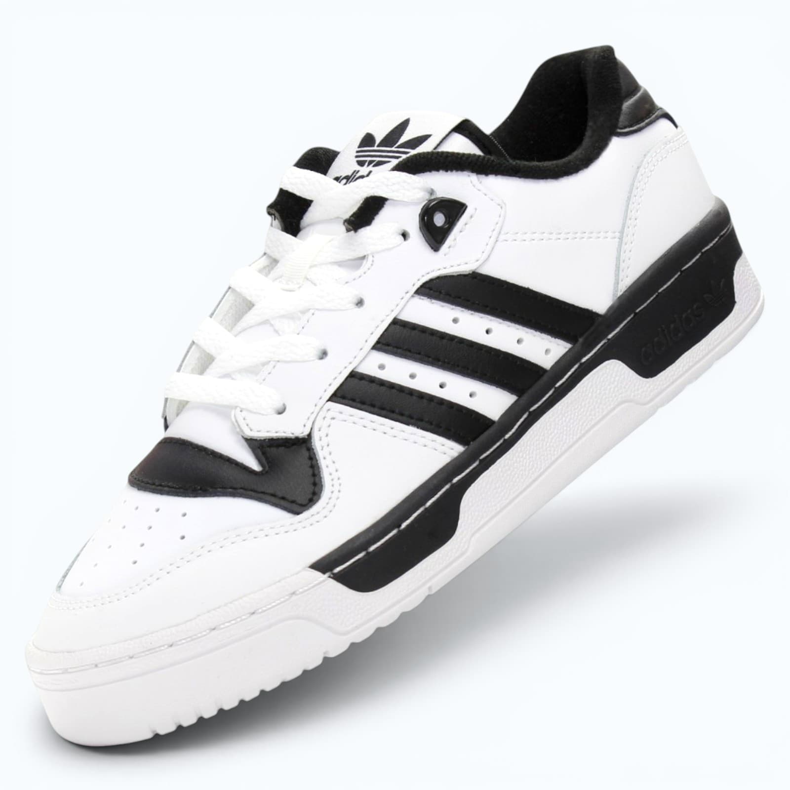 Adidas Rivalry Low IG1474 Footwear White Core Black Herren Sneaker Leder Neu OVP