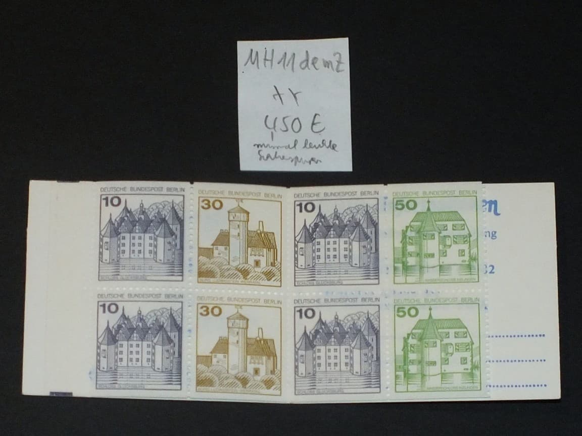 (23) Berlin Markenheftchen MH 11 de mZ postfrisch !! 450 € ++ !! Rar !!