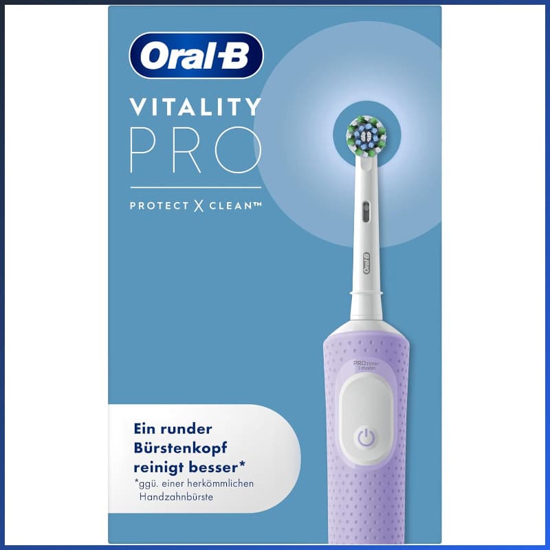 Oral-B Vitality Pro Elektrische Zahnbürste mit 1 Aufsteckbürste, 3 Putzmodi