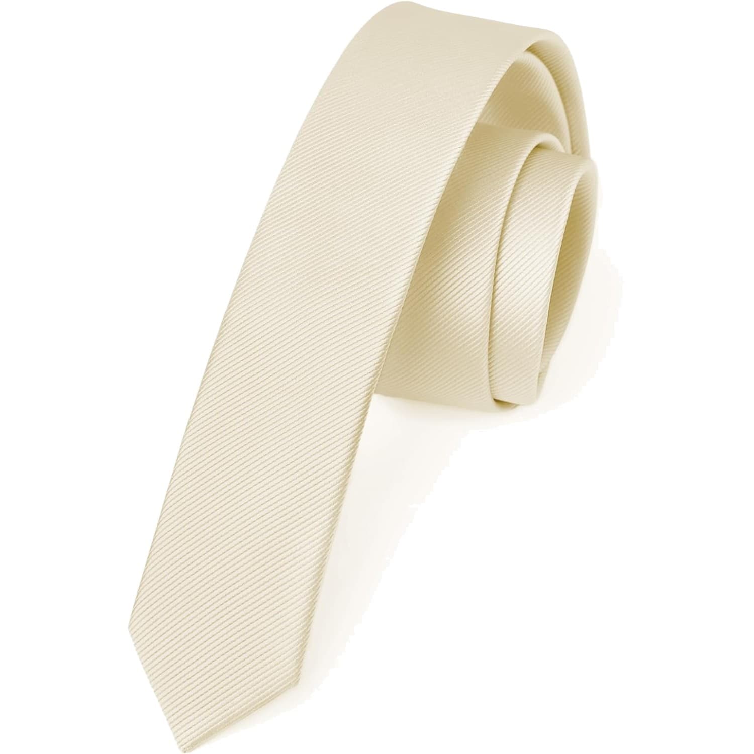 Seidenkrawatte für Herren - Schmal 4cm - Uni - Hochzeit, Business