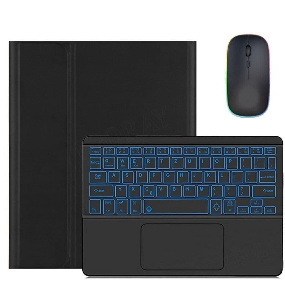 QWERTZ Touchpad Tastatur Maus Hülle für Samsung Galaxy Tab S10 Lite S9 FE S8 S7