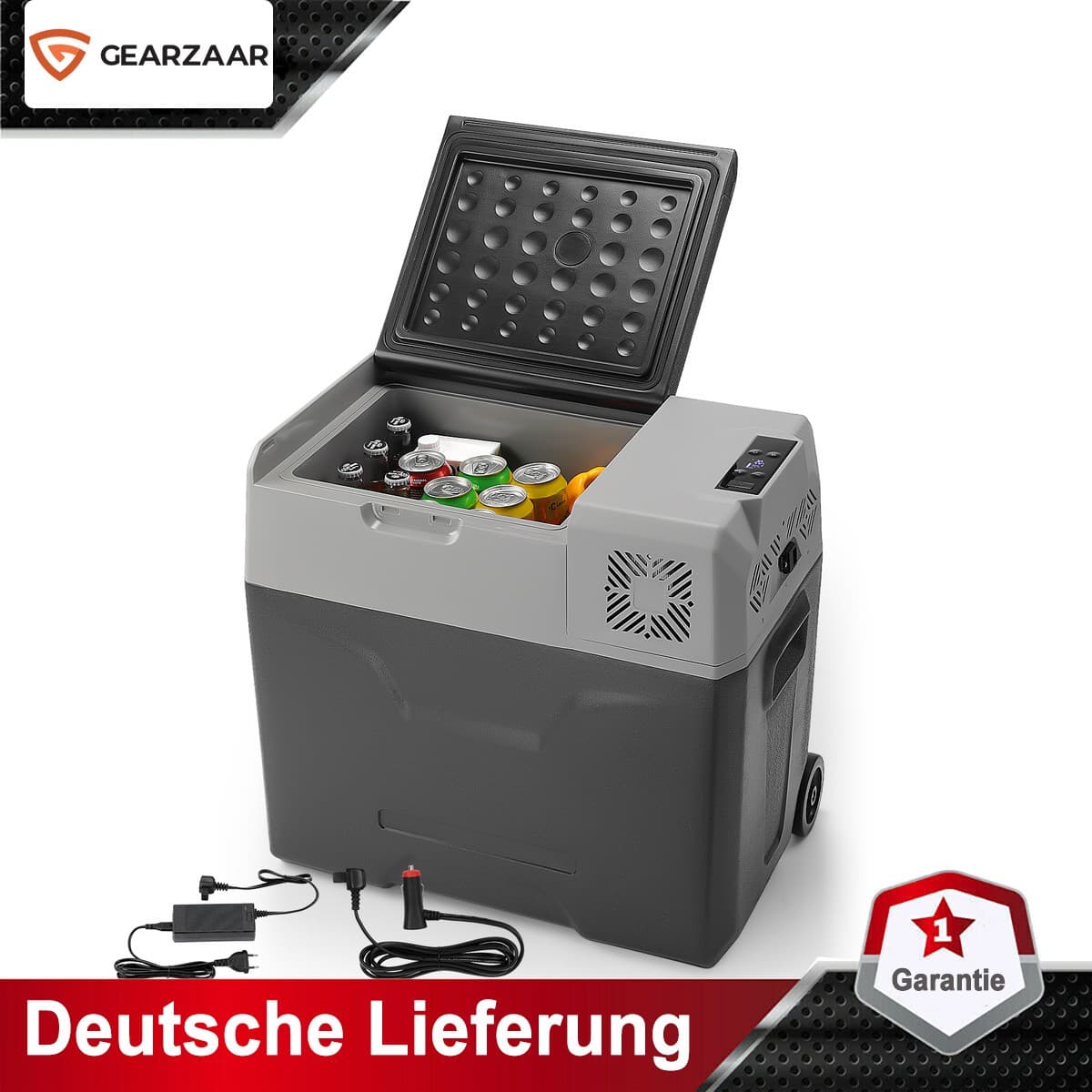 12v kühlbox kompressor 50L -20 bis 20 ℃ für Auto LKW Reisemobil Camping Eco-Mode