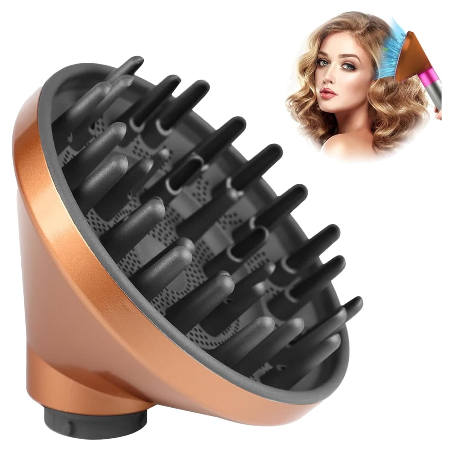 Diffusordüse Aufsatz für Dyson Airwrap Styler Frizz-Reduktion Haartrockner